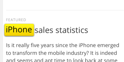 Find on page on iPhone