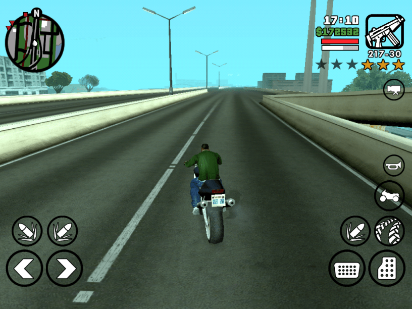 If you pick up some wanted stars in the crossfire, you can simply stop at the Pay'N'Spray.