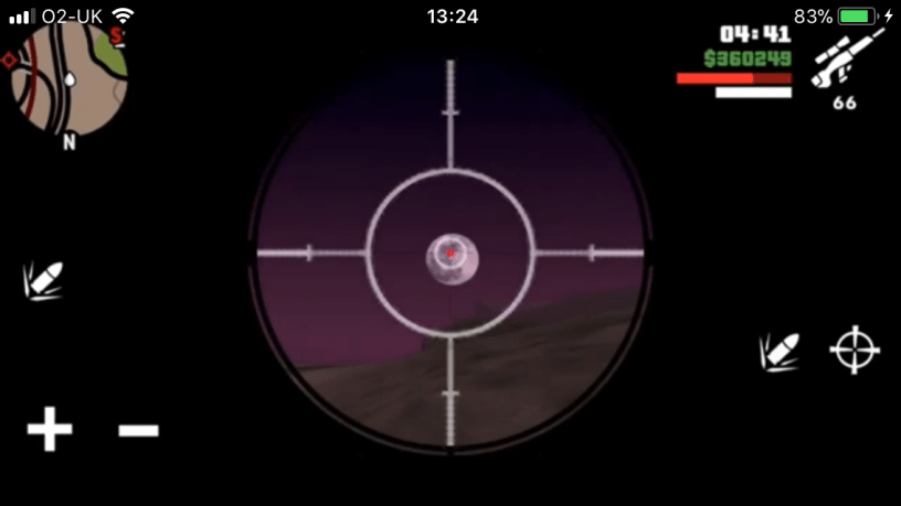 Shooting the Moon in GTA San Andreas