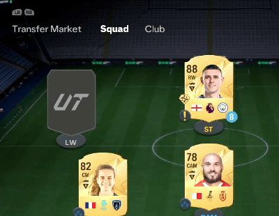 Add more players in your squad to advance FC25