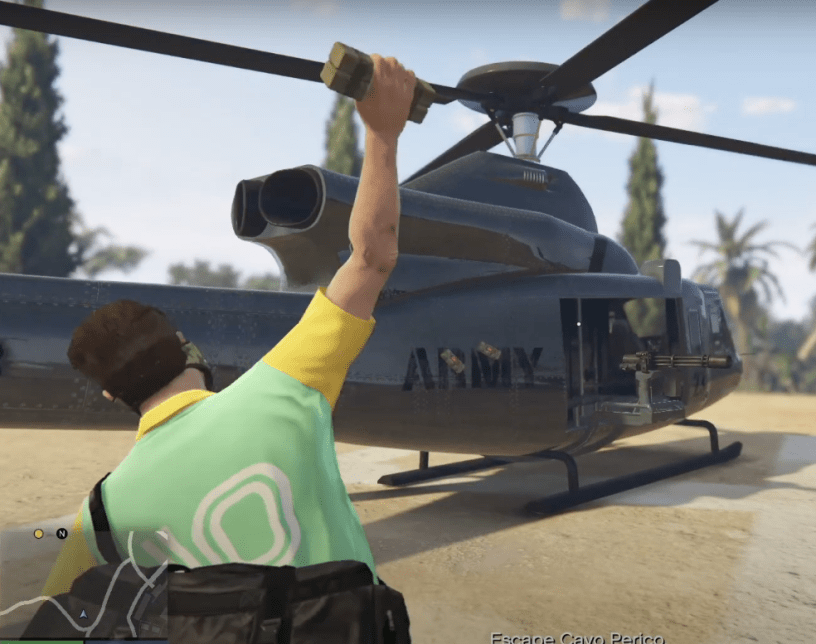 How to blow up El Rubio's heli GTA Online