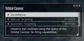 Buying orbital cannon GTA Online