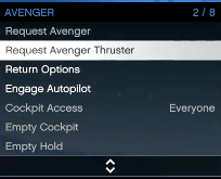 How to get in back Avenger
