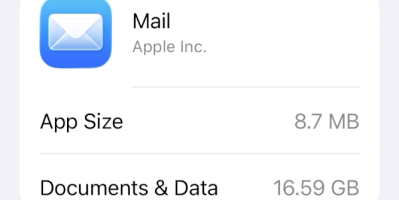 Solve Apple Mail iPhone storage cache issue