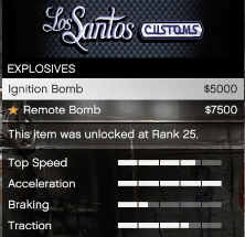Ignition Bomb Los Santos Customs GTA Online