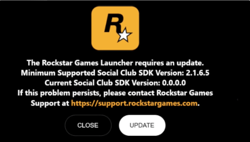 Rockstar Social Club SDK version 0.0.0.0 fix